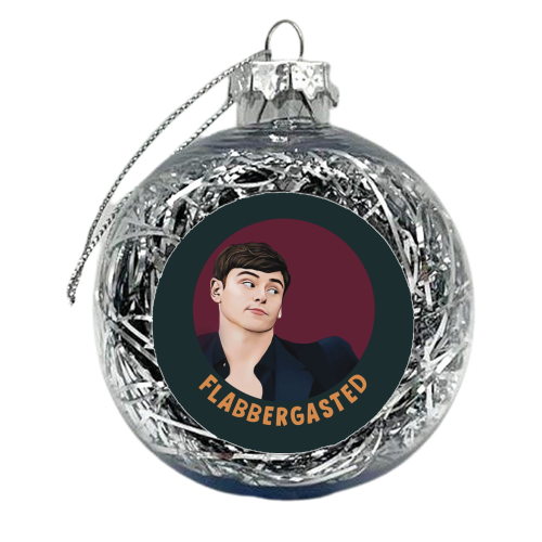 Funny Traitors Tom Flabbergasted - xmas bauble by Giddy Kipper