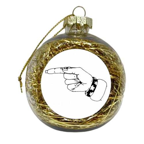 G - xmas bauble by mindy nettles
