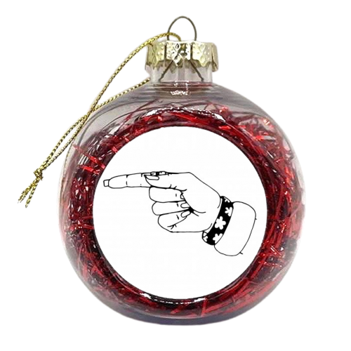 G - xmas bauble by mindy nettles