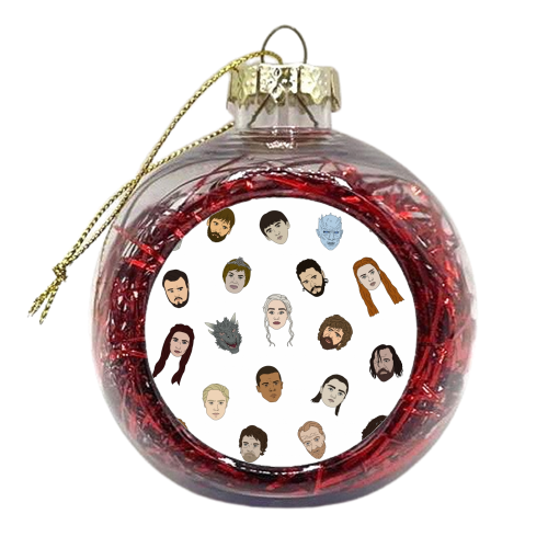 G.O.T Final Chapter (game of thrones) - xmas bauble by Kitty & Rex Designs