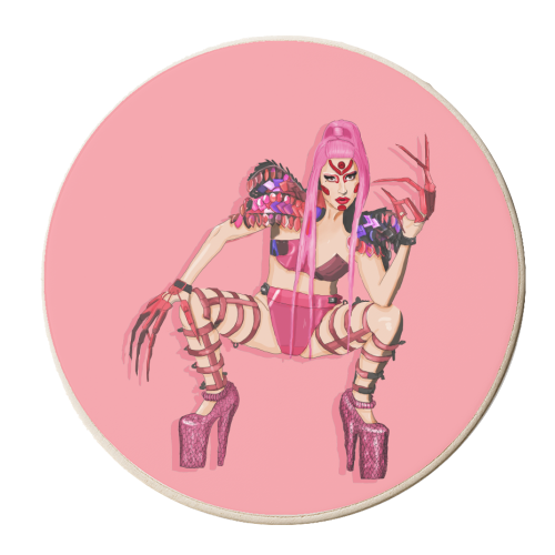 Gaga - personalised beer coaster by The Queer Store
