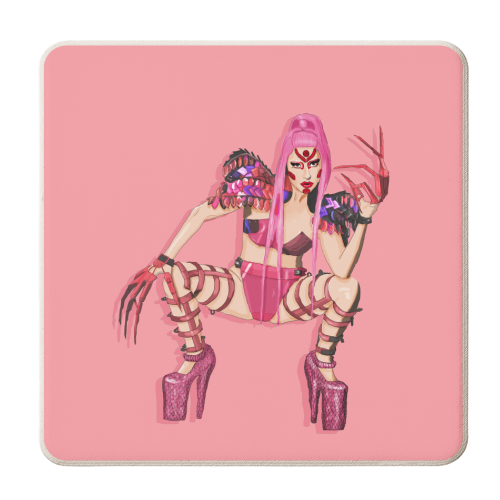 Gaga - personalised beer coaster by The Queer Store