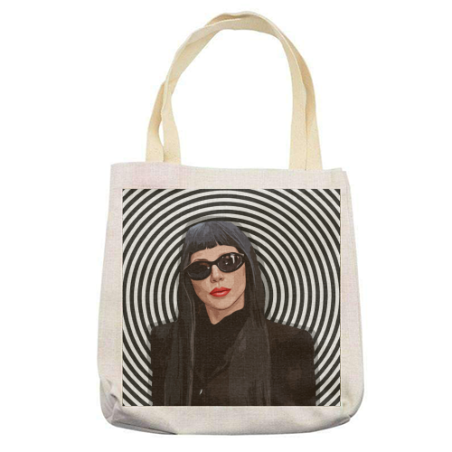 GAGA - printed canvas tote bag by DOLLY WOLFE