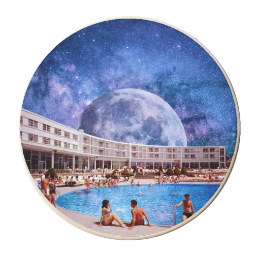 Galactic Pool - personalised beer coaster by taudalpoi