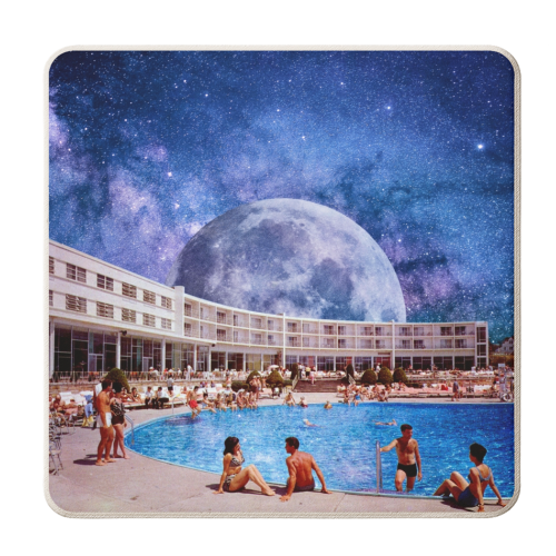 Galactic Pool - personalised beer coaster by taudalpoi