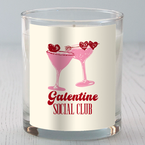 Galentine Social Club Pink Cocktail Cheers - scented candle by EZbie