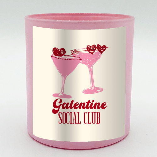 Galentine Social Club Pink Cocktail Cheers - scented candle by EZbie