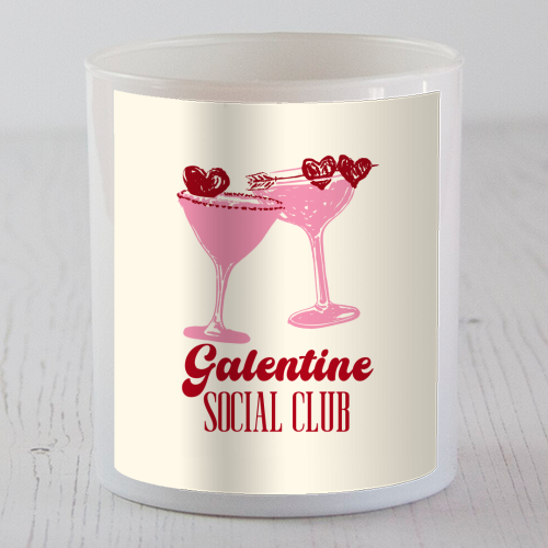 Galentine Social Club Pink Cocktail Cheers - scented candle by EZbie
