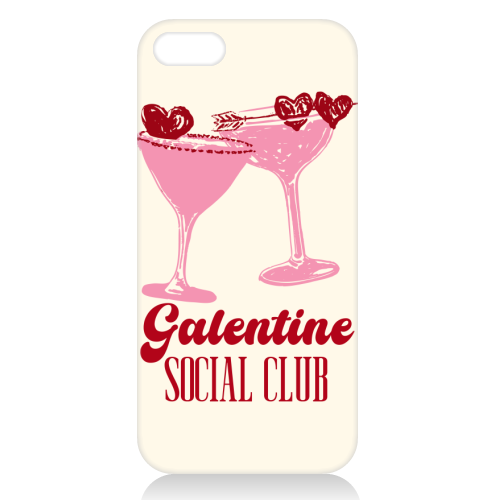 Galentine Social Club Pink Cocktail Cheers - unique phone case by EZbie