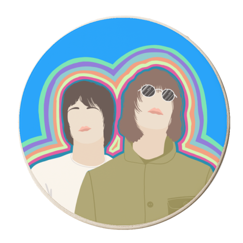 Gallagher Vibes - personalised beer coaster by Adam Regester