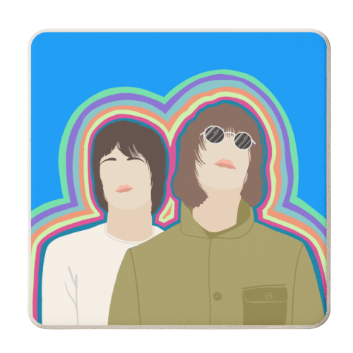 Gallagher Vibes - personalised beer coaster by Adam Regester
