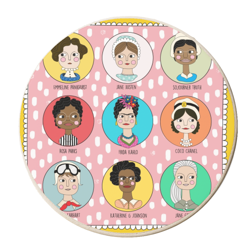 GAL'S THAT ROCK - personalised beer coaster by Nichola Cowdery