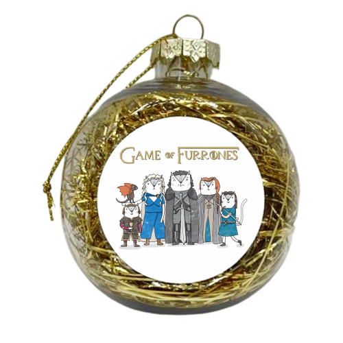 Game of Furrones - xmas bauble by Katie Ruby Miller