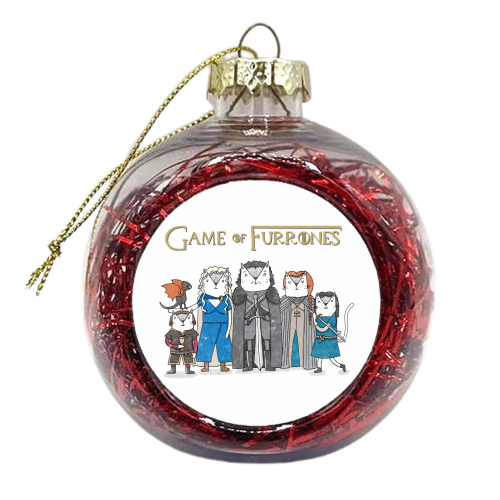 Game of Furrones - xmas bauble by Katie Ruby Miller