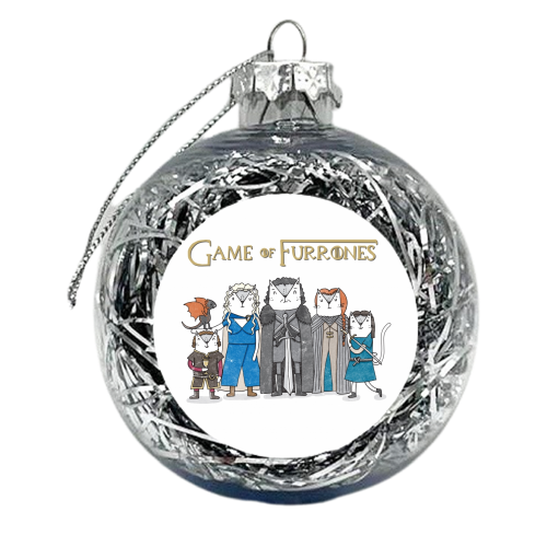 Game of Furrones - xmas bauble by Katie Ruby Miller
