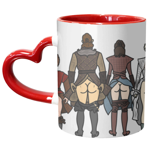 Game of Thrones Butts - unique mug by Notsniw Art