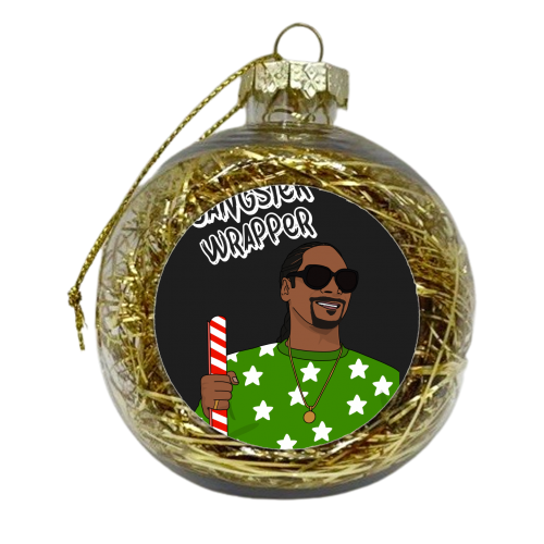Gangster Wrapper - xmas bauble by Pink and Pip