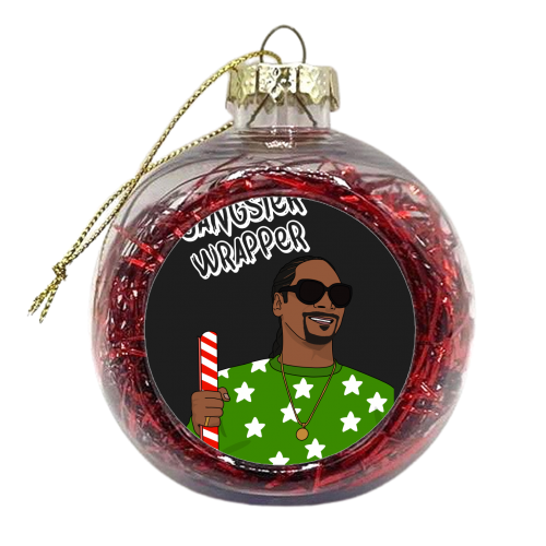 Gangster Wrapper - xmas bauble by Pink and Pip