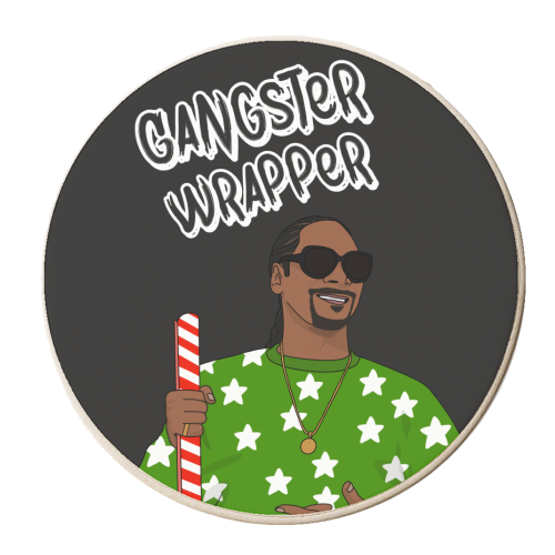 Gangster Wrapper - personalised beer coaster by Pink and Pip