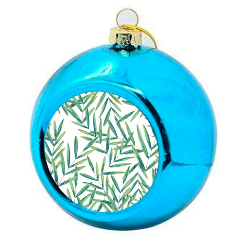 Garden - colourful christmas bauble by Zara Carter