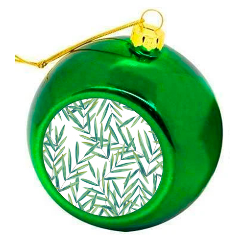 Garden - colourful christmas bauble by Zara Carter