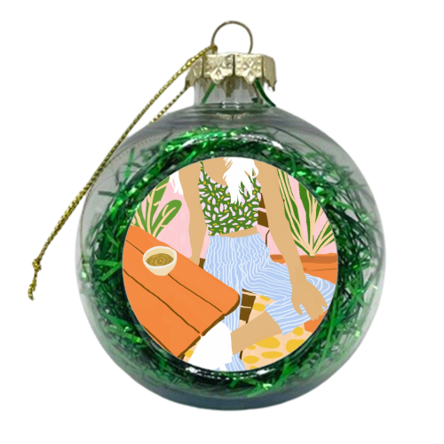 Garden Song - xmas bauble by Uma Prabhakar Gokhale