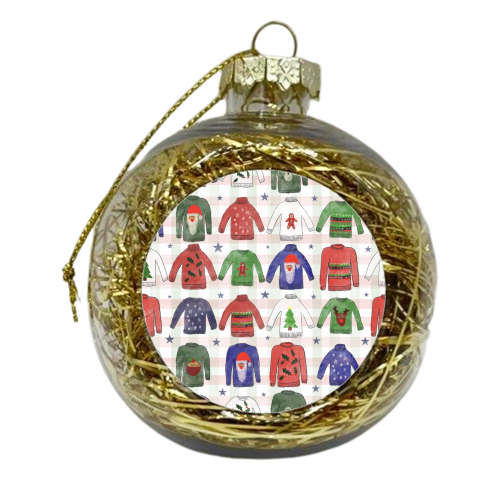 Garish Christmas Jumpers - xmas bauble by Sarah Leeves