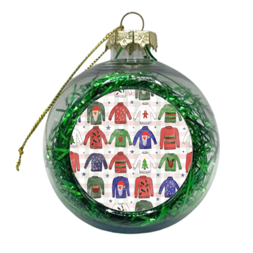 Garish Christmas Jumpers - xmas bauble by Sarah Leeves