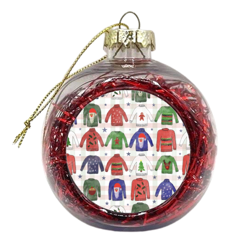 Garish Christmas Jumpers - xmas bauble by Sarah Leeves