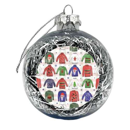 Garish Christmas Jumpers - xmas bauble by Sarah Leeves