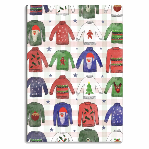 Garish Christmas Jumpers - personalised A4, A5, A6 notebook by Sarah Leeves
