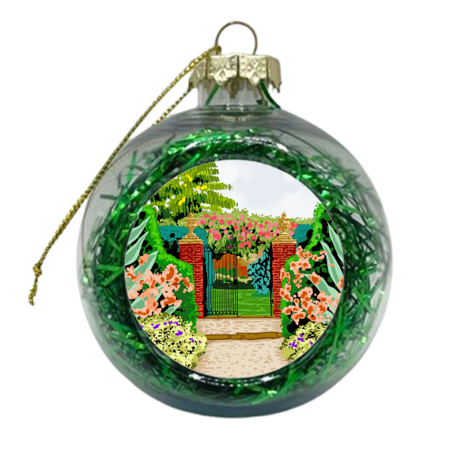 Gated Garden - xmas bauble by Uma Prabhakar Gokhale
