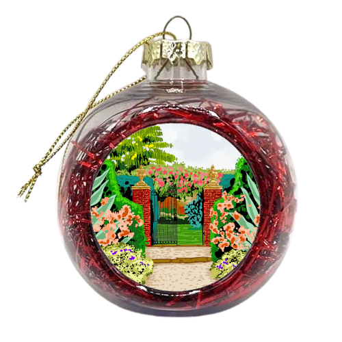 Gated Garden - xmas bauble by Uma Prabhakar Gokhale