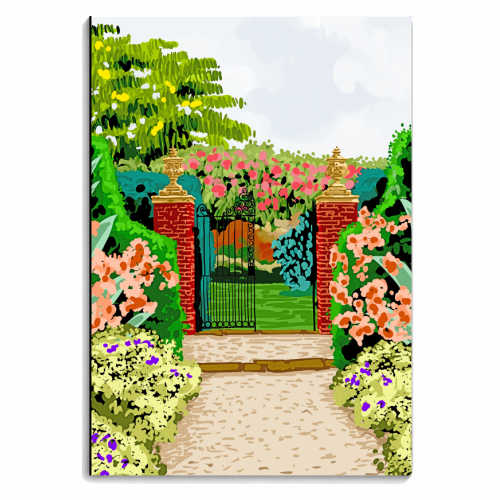 Gated Garden - personalised A4, A5, A6 notebook by Uma Prabhakar Gokhale