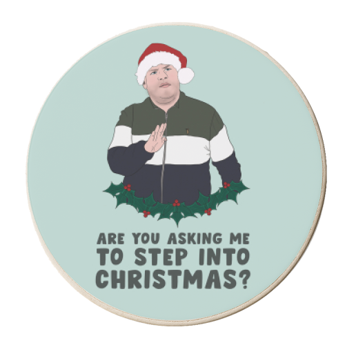 Gavin & Stacey Christmas - Smithy Step Into Christmas - personalised beer coaster by Bonne Nouvelle