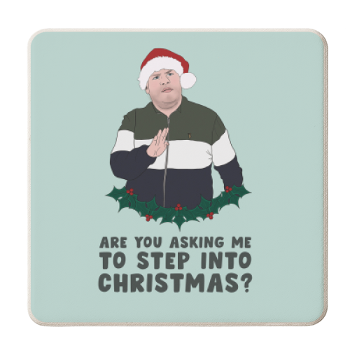 Gavin & Stacey Christmas - Smithy Step Into Christmas - personalised beer coaster by Bonne Nouvelle