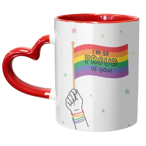 Gay coming out design - unique mug by Loren Grosvenor