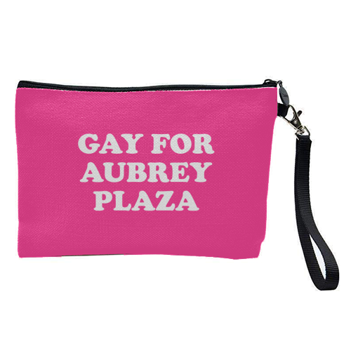 Gay for Aubrey Plaza - pretty makeup bag by AbiGoLucky