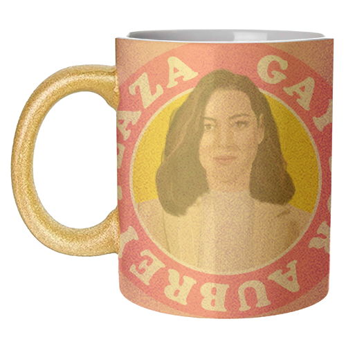 Gay for Aubrey Plaza - unique mug by AbiGoLucky