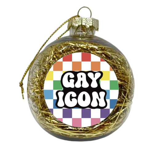Gay Icon - xmas bauble by Giddy Kipper