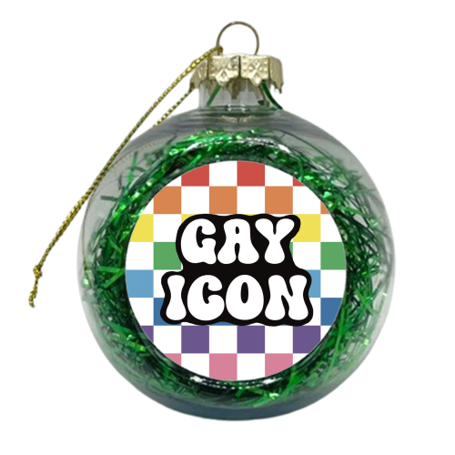 Gay Icon - xmas bauble by Giddy Kipper