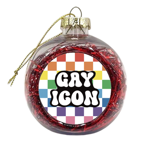 Gay Icon - xmas bauble by Giddy Kipper