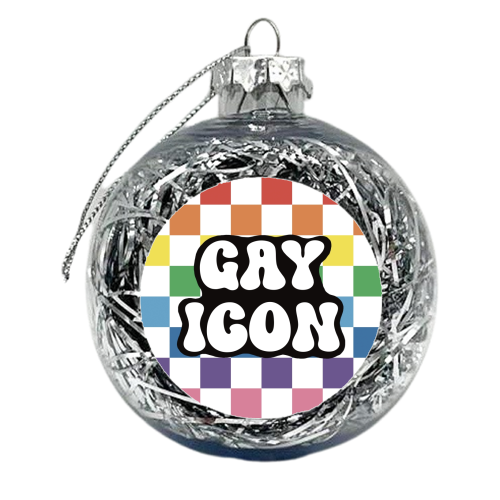 Gay Icon - xmas bauble by Giddy Kipper