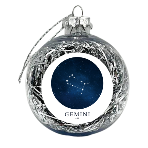GEMINI - xmas bauble by Paper Deep Design