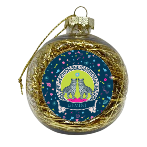 Gemini - xmas bauble by Wallace Elizabeth