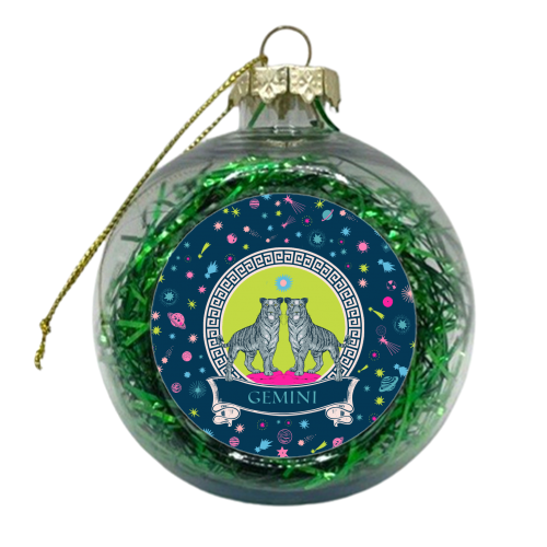 Gemini - xmas bauble by Wallace Elizabeth