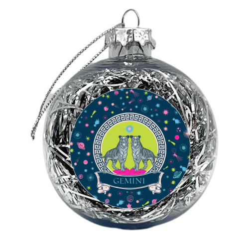 Gemini - xmas bauble by Wallace Elizabeth