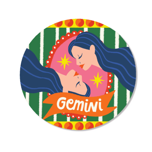 Gemini Star Sign Design - Magnet by AbiGoLucky