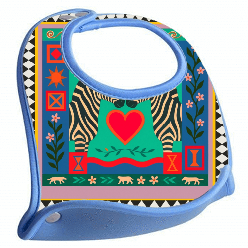 Gemini star sign - feeding bib by Wallace Elizabeth