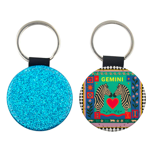 Gemini star sign - keyring by Wallace Elizabeth